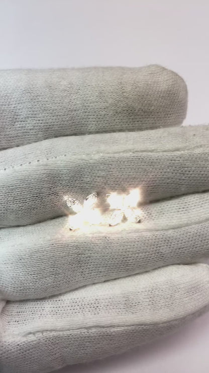 2.00 Carats Real Natural Earth Mined Diamond Studs Earring White Gold 14K