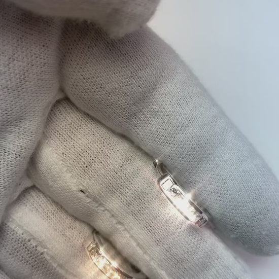 Real Diamond Hoop Earrings for Men