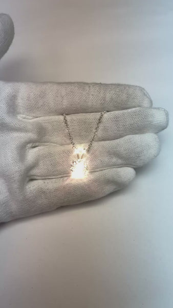 3 Carat Pendant Earth Mined Diamond Necklace