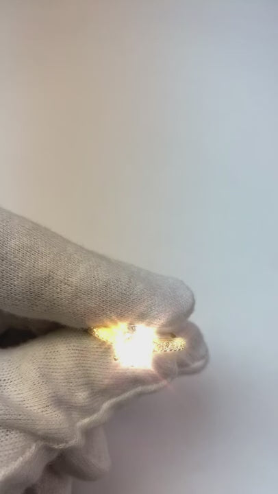 Round Old Mine Cut Real Natural Earth Mined Diamond Ring Fishtail Set Jewelry 3 Carats Yellow Gold