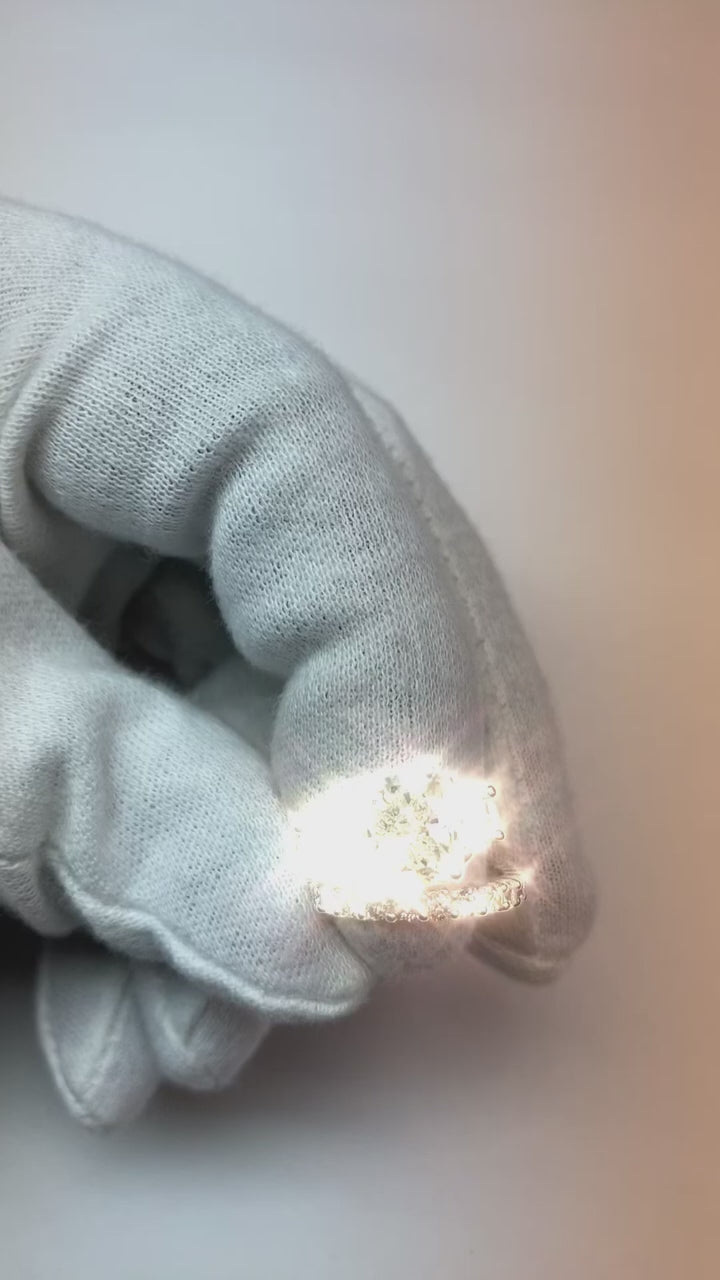 Three Stone Princess Diamond Engagement Ring New