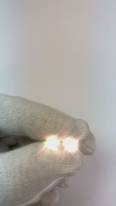 Round Natural Earth Mined Diamond Stud Earring Martini Setting 1.60 Carats White Gold 14K