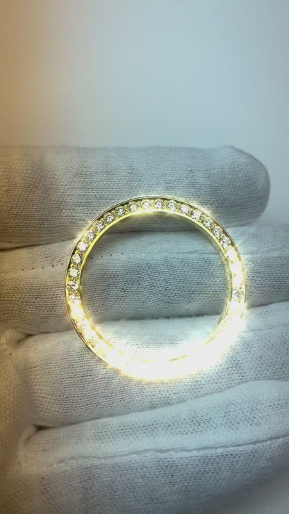 Custom 3.00 Ct Mined Diamond Bezel To Fit Rolex Datejust & President Watches 36 mm