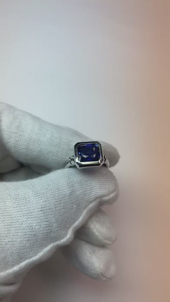 3 Carat Sapphire Engagement Ring