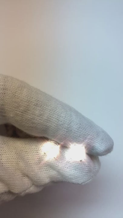 Cushion Cut Stud Natural Earth Mined Diamond Ladies Earrings 2 Carats White Gold