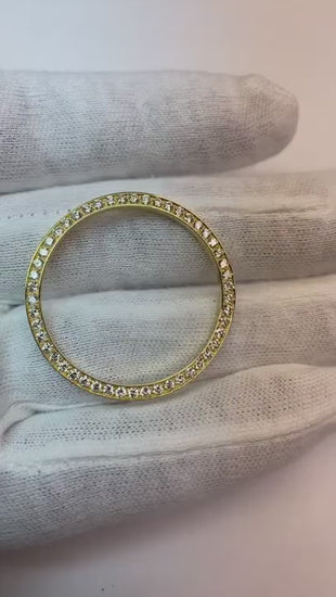 2 Carats 36 Mm Diamond Bezel To Fit Rolex Datejust Or President All Watch Models