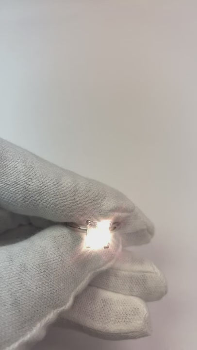 2 Carat Princess Natural Earth Mined Diamond Solitaire Engagement Ring Black Gold 14K