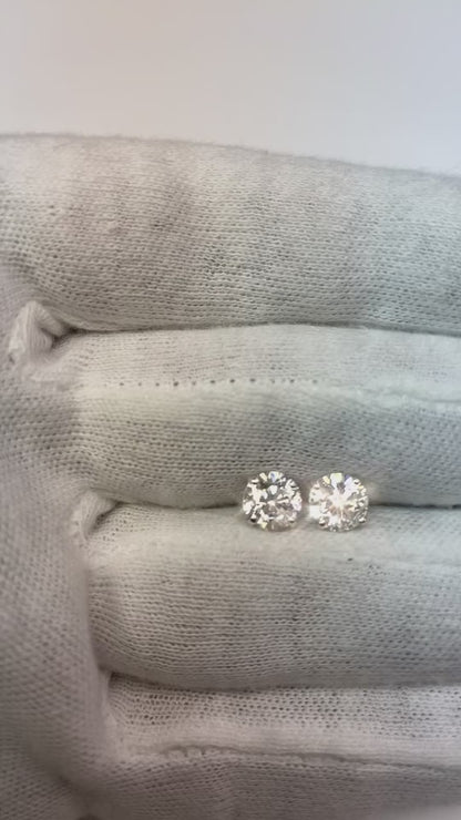 2 Ct Natural Earth Mined Diamond Earrings
