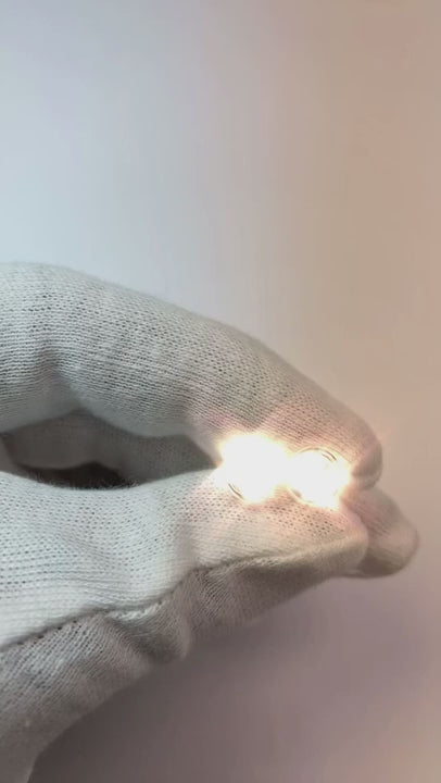 2 Carats Round Solitaire Natural Earth Mined Diamond Stud Earring White Gold