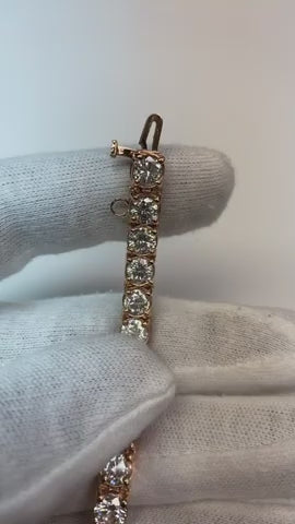 25 Pointer Tennis Bracelet Natural Earth Mined Diamond