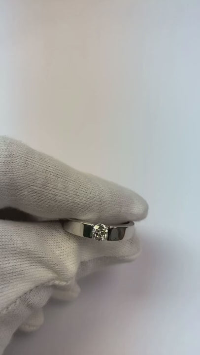 Tension Set Round Diamond Promise Men's Ring 0.50 Carats Jewelry