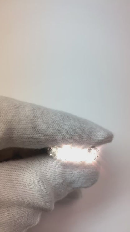 9.50 Carats Round Natural Earth Mined Diamond Eternity Wedding Band 14K White Gold