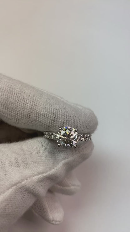 Ring and Eternity Band Insert Set Earth Mined Diamond