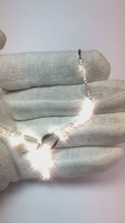 14K White Gold Round Natural Diamond Diamond Lady Necklace Sparkling Jewelry 4 Carats