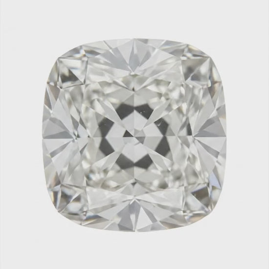 H VS1 4 Carat Authentic Old Mine Cushion Cut Natural Loose Diamond