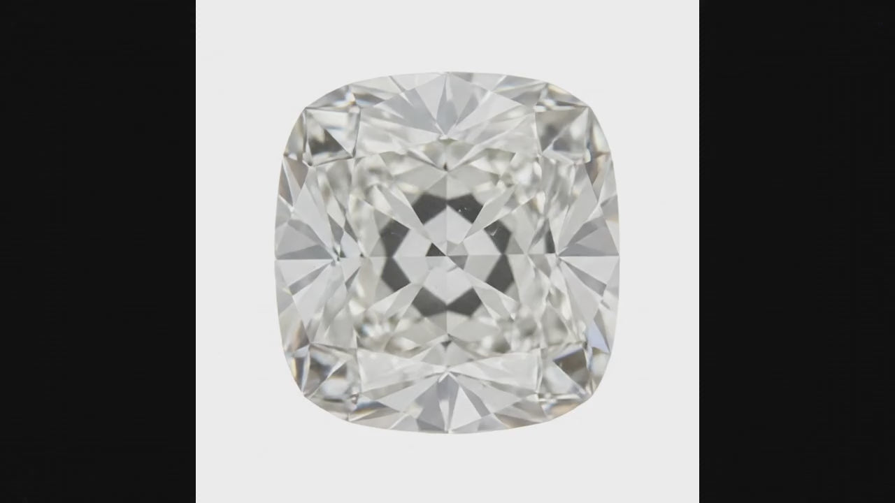 H VS1 4 Carat Authentic Old Mine Cushion Cut Natural Loose Diamond