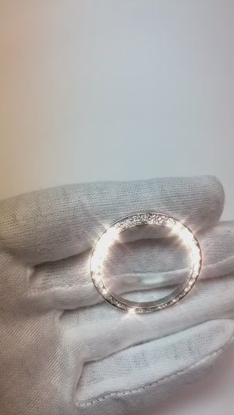 Round Custom Diamond Bezel To Fit Rolex Date 34 Mm Watch 2.75 Ct.