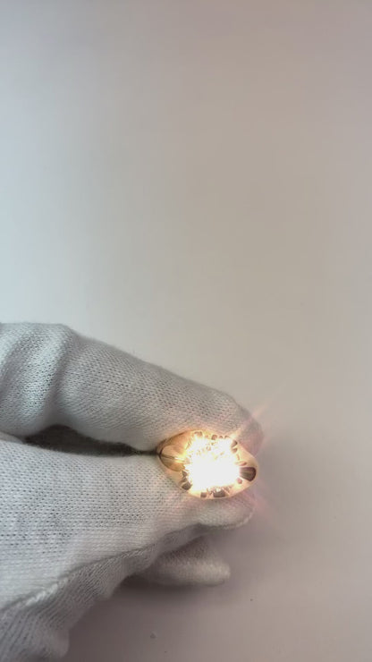 3 Carat Big Diamond Solitaire Men Ring White Gold