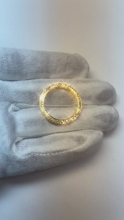 2 Ct Mined Natural Real Diamond ( Not Lab Grown ) Bezel To Fit Rolex Datejust Or Date All Watch Models