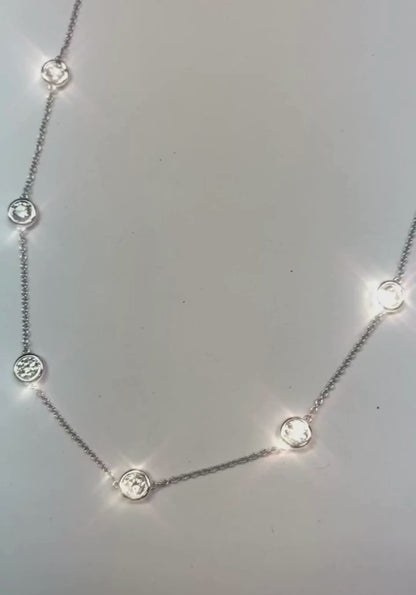 Delicate Natural Diamond Diamond Chain Necklace