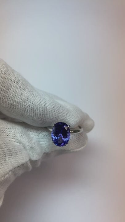 5 Ct Natural Tanzanite Oval Cut Aaa Loose Gemstone