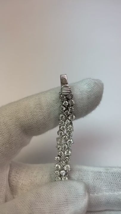 Women Tennis Bracelet Prong Set 12 Carats White Gold 14K Jewelry New Natural Earth Mined Diamond
