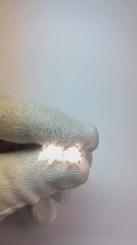 Flower Style 1.50 Ct. Real Natural Earth Mined Diamonds Women Studs Earrings Gold White 14K