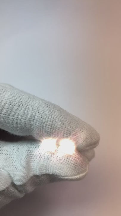 Natural Earth Mined Diamond Stud Earring 1.20 Carats White Gold 14K Round F Vs1