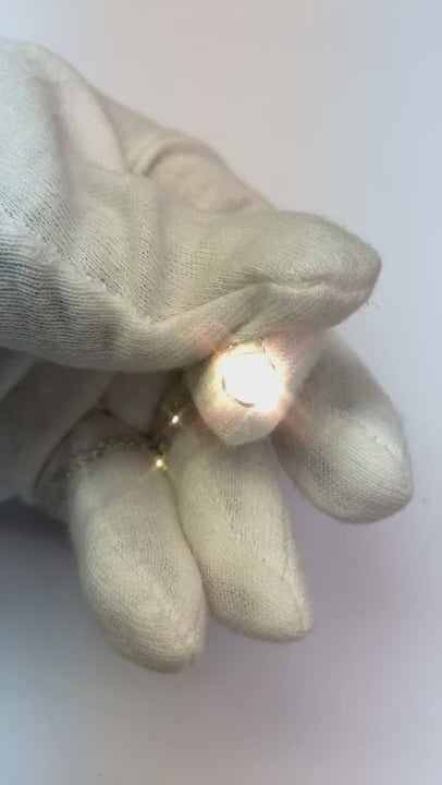 0.75 Carats Round Cut Natural Earth Mined Diamond Pendant Bezel Set 14K White Gold