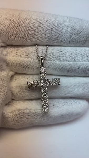 Diamond Cross Pendant 3 Carats