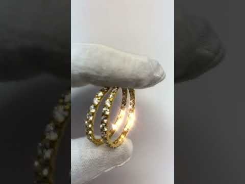 Hoop Diamond Earrings 7.20 Carats Prong Setting Ladies Jewelry