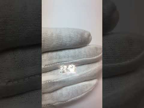 Diamond Stud Earrings  2 Ct. Solid White Gold 14K