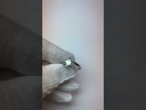 Solitaire Round 1.25 Carats Diamond Wedding Ring White Gold 14K