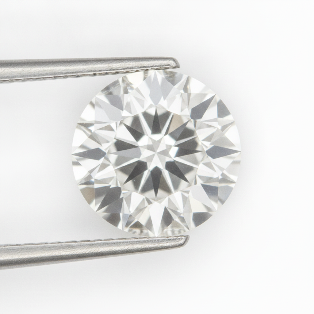 Real Genuine H VS1 8 Carat Old Miner Round Cut Loose Diamond
