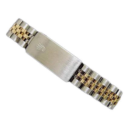 Rolex Ss & Gold Datejust Ladywatch Champagne Diamond Fluted Bezel