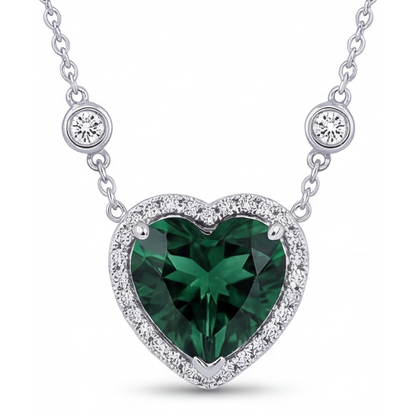 Tourmaline Gemstone Pendant 2.75-ct 14K White Gold – main view