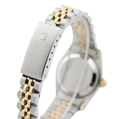 Two Tone Jubilee Rolex Datejust Lady Watch Diamond Dial Fluted Bezel