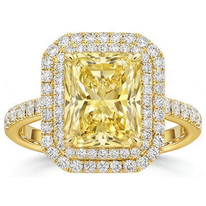 Sophisticated Yellow Canary Diamond Fine Jewelry Ring 4.25 ct – main view
