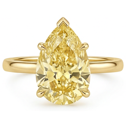 Custom Yellow Canary Diamond Statement Ring 2 ct – 14K Yellow