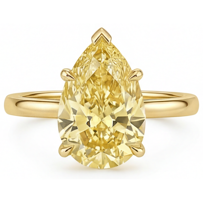 Custom Yellow Canary Diamond Statement Ring 2 ct – main view