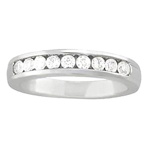 0.45 Carats Diamond Engagement Band Channel Set Band