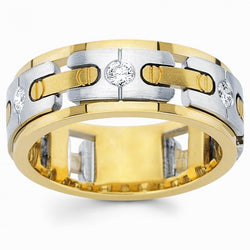 0.45 Carats Round Diamonds Men Engagement Band Jewelry New