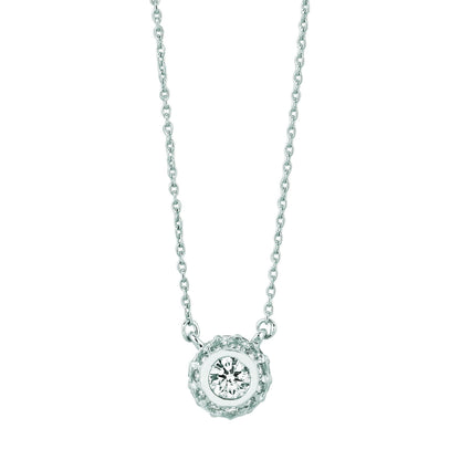 0.50 Carats Diamond Pendant White Gold 14K Pendant
