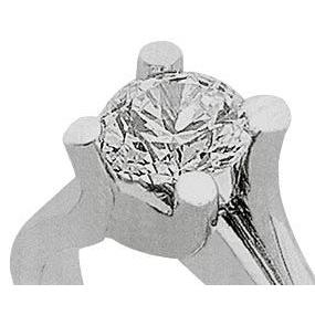 Antique Fancy Lady’s  Style White Elegant Gold Solitaire Ring 