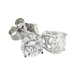 0.50 Carats Round Diamond Stud Earring