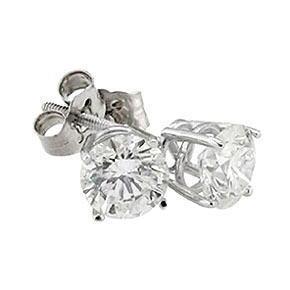 Fancy  Round Diamond Stud Earring 