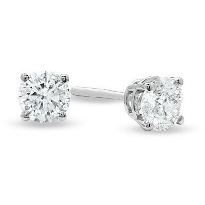 0.70 Carats Round Cut Diamond Women Stud Earring Four Prong Setting Stud Earrings