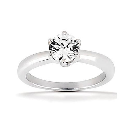 Solitaire Engagement Ring Prong Style