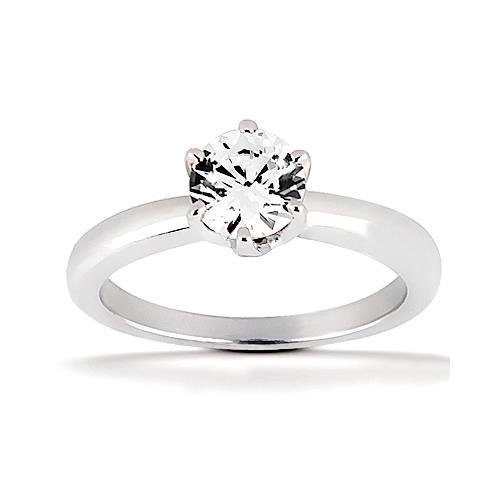 Solitaire Engagement Ring Prong Style