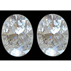 0.80 Carats Pair Oval Cut Loose Natural Earth Mined Diamonds F Vs1